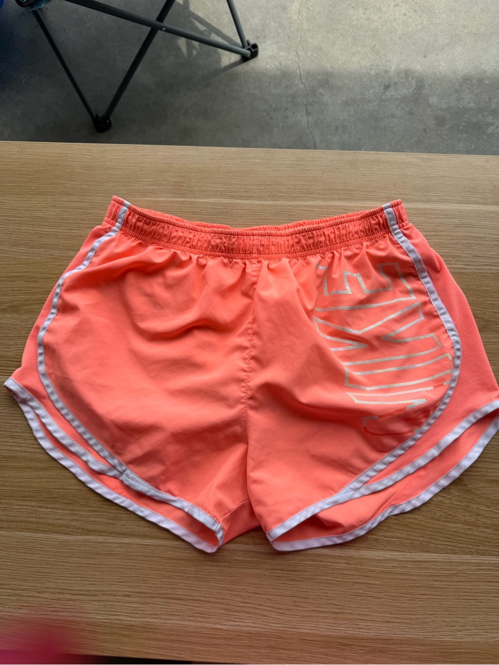 Nike Women's Coral/White Athletic Running Shorts